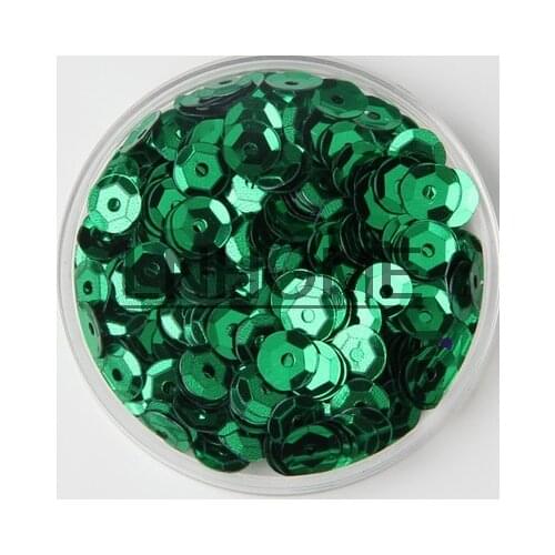 50g 5mm Cup Sequins for Craft Green Round Loose Sequins Paillettes Children DIY Sewing Wedding DIY Accessories Spangles