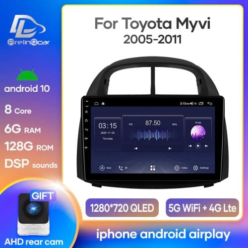 Android10.0 car multimedia player for PERODUA MYVI icon Sirion2005-2009 years radio stereo gps navigation system support carplay