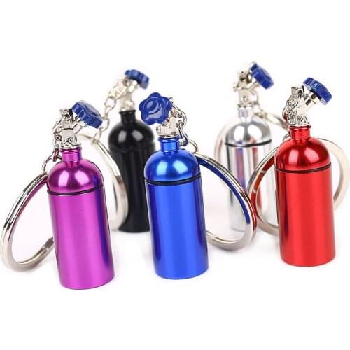 Nitrous Oxide Bottle Key Chain Keychain Keyring Stash Pill Box Storage Wholesale Drop Shipping