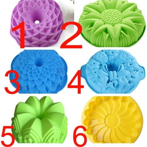 DIY Flower Crown Shape Cake Bakeware Baking Tools 3D Bread Pastry Mould