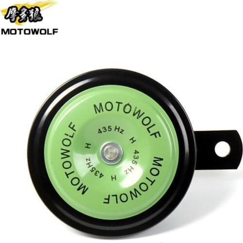 Motorcycle Horn Moto Trumpet Black Loud 12v 110db Moped Dirt Bike Electric Vehicle Scooter Air Horns Motorbike Classic Horn