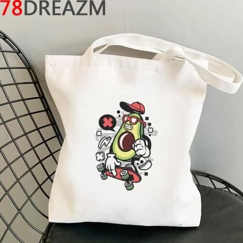 Avocado shopping bag shopper shopping cotton handbag bag ecobag bolsas ecologicas bolsas reutilizables reusable custom