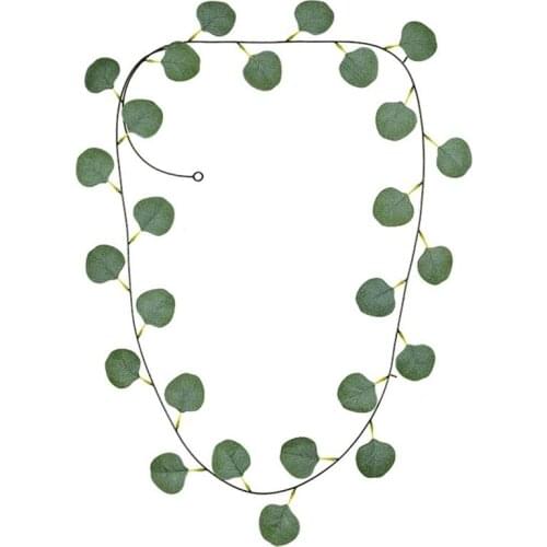 Artificial Green Plants Lifelike Artificial Eucalyptus Vine Hanging Greenery Office Decorative Faux Fake Plant For Wedding 1.9 M