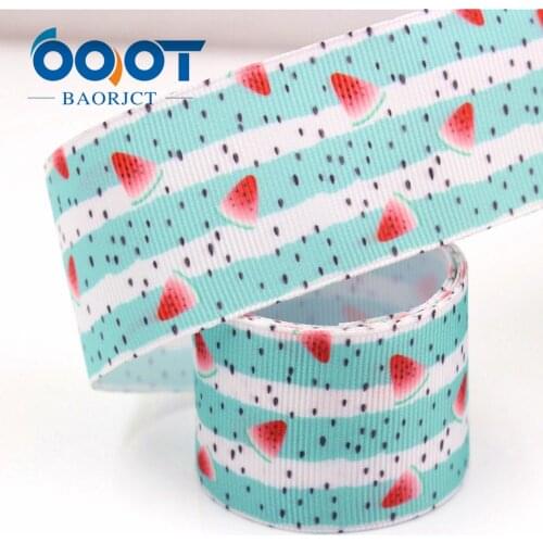 1-1/2" (38mm) Grosgrain Ribbon watermelon Printed Tape 10y DIY Head Accessoris Wrapping Decorative Holiday Decorations