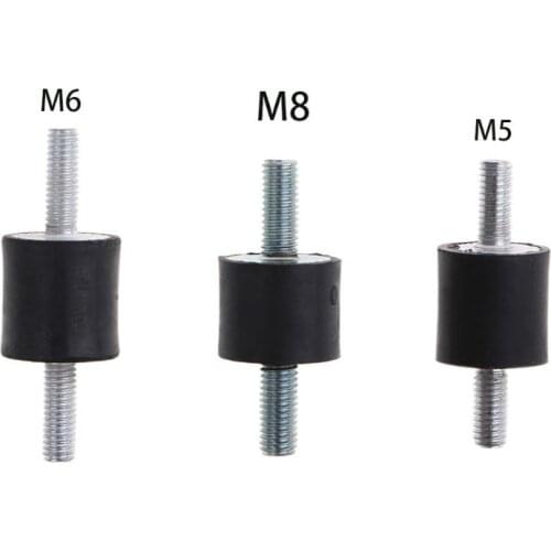 M5/M6/M8 Rubber Mount Double Male Thread Absorber Anti Vibration Silentblock Boat Car Bobbin Shock Absorber Tools