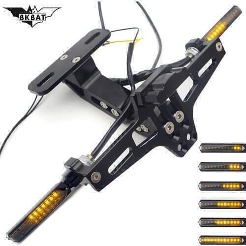 Motorcycle CNC Aluminum license plate frame + turn signal FOR KTM 990 1190 adventure 690 790 duke exc 250