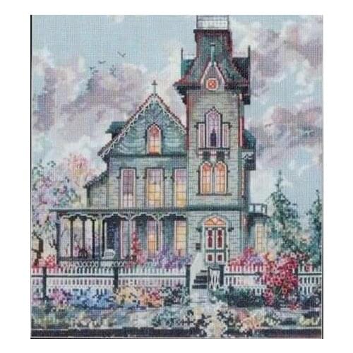 Buildings, Villas, Houses Sewing kit Top Quality Embroidery Needlework 14CT Unprinted Cross Stitch Kits DIY Handmade Home Decor