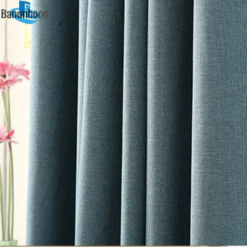 New Arrival Curtains Solid Colors Faux For Living Room And Bedroom Window Blinds Luxury Blackout 12 Kinds Of Color