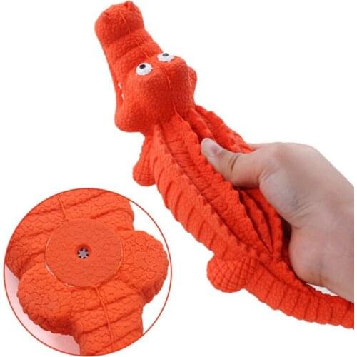 Durable Dog Chew Toy Dog Squeaky Rubber Animal Toy Tooth Cleaning Teeth Toy For Small Large Breed Chew Training Pet Supplies