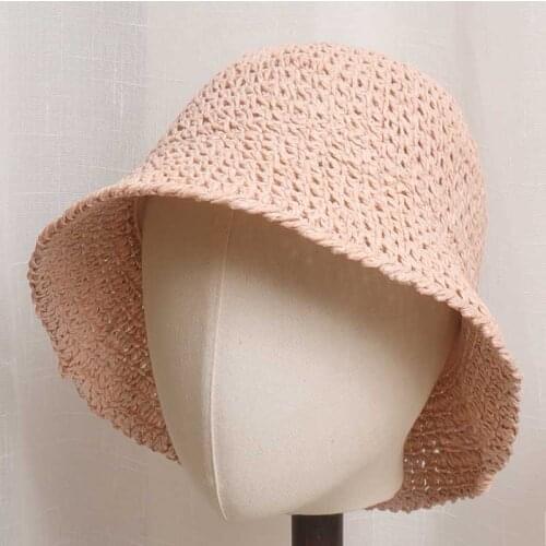 Womens Straw Hats Beach Hat Paper Straw Hat Panamas Sun Visor Beach Hats Women Visors Foldable Female Summer Sun Hat Women