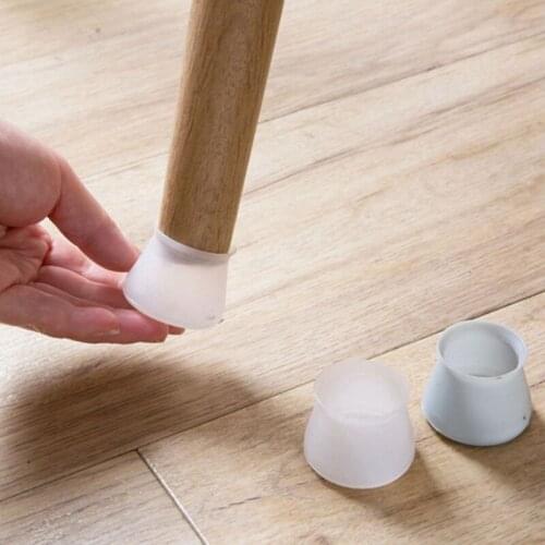 16Pcs Chair Table Leg Silicone Cap Pad Furniture Non-slip Table Feet Cover Floor Protector Foot Protection Bottom Cover Pads