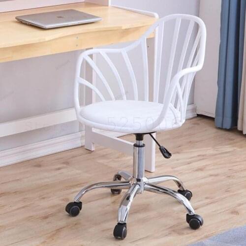 Nordic Computer Chair Household Fashion Rotary Chair Simple Black And White Simple Creative Mobile Office Rotary Chair