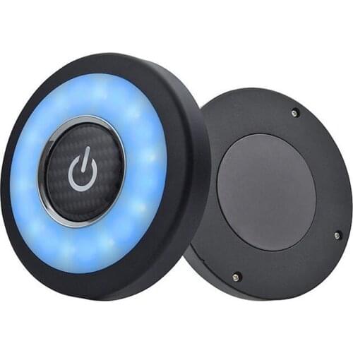 USB Charging LED Light Portable Round Rechargeable Wireless Interior Reading Lamp Universal Touch Type Car Interior Night Lights