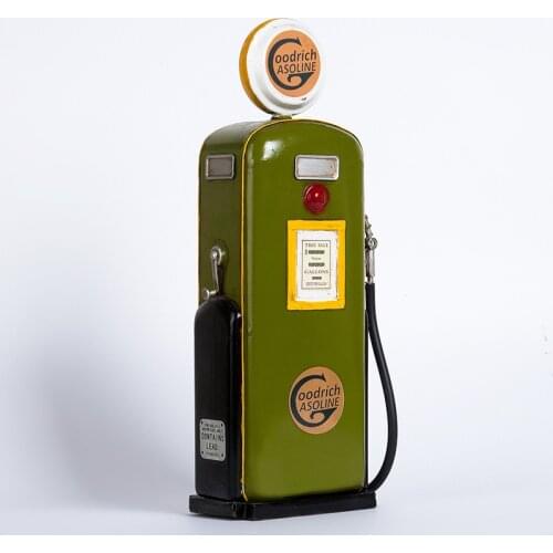 Vintage gasoline pump oiler tanker model American country iron coffee bars creative decorative furnishings