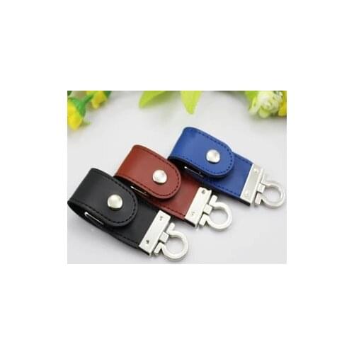 High quality U Disk 32GB 64GB 8GB 4GB 128GB Leather USB Flash Drive Pendrive 16GB Memory stick Pen Drive pen drive free shippin