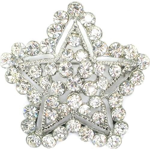 12pcs/lot Wholesale Rhinestone Star Pin brooches jewelry gift brooch C102279