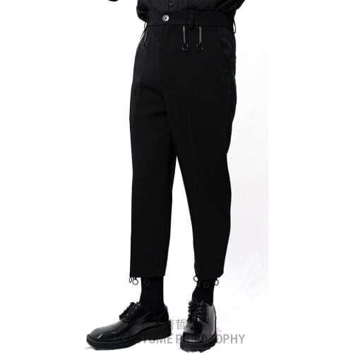 3Wphtato Men's Cropped Trousers