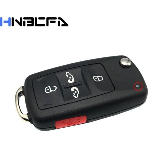 5 buttons Flip Folding key Case shell For VolksWagan VW Sharan multivan t5 Caravelle 5 K0 837202 AD Remote Key Fob Cover