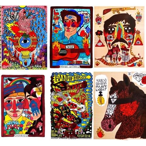 5D DIY Diamond Embroidery Personalized Illustration Rhinestone Cross Stitch Embroidery Decorative Painting Can Be Customized