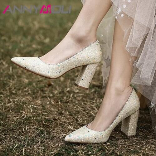 ANNYMOLI Wedding Shoes For The Bride