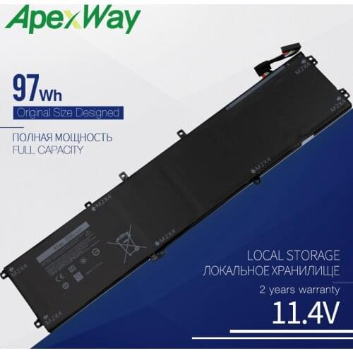 ApexWay 97Wh 05041C 6GTPY Laptop Battery For Dell Precision M5520 M5530 15 XPS 9560 9570 5XJ28 5D91C P56F-001 p83F001