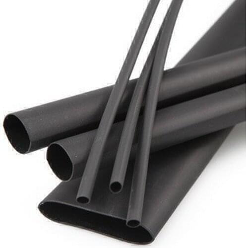 Diameter 35mm Heat Shrinkable Tube Shrink Tubing Wire Black length 1meter