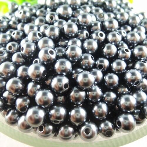 Dr.gray 6mm 8mm 10mm 12mm 14mm Round ABS Imitation Pearl Beads Wholesale Plastic Ball Fit Bracelet Necklace Jewelry Making AS-11