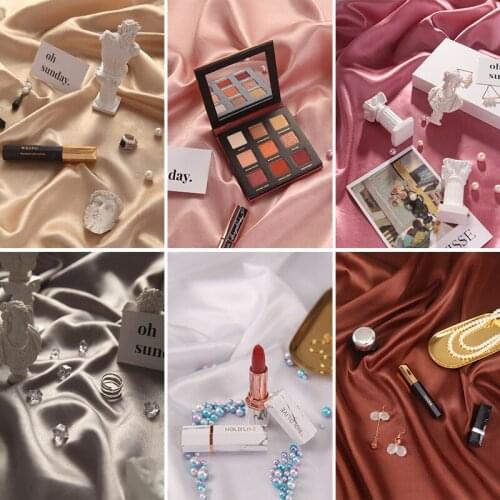 INS Photography Background Fabric Mercerized Cloth For Studio Photo backdrops artificial silk cloth for cosmetics ring jewelry