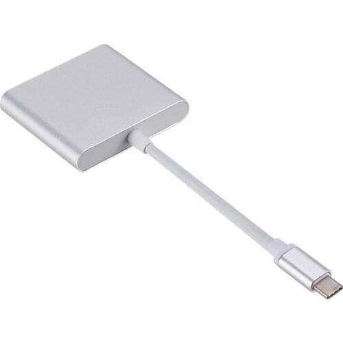 3 in 1 Type-C To HDMI Hub adapte Cable Converter For Apple Macbook USB 3.1 Thunderbolt 3 Type-C Switch To HDMI 4K Hub 1080P