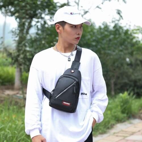 Shoulder Bag Chest Crossbody Sling Cross Waterproof Fashion Side For Casual Mens Messenger Nylon Cloth Backpack Diagonal Bag