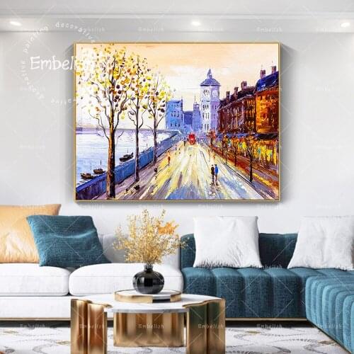 1 Pieces New Arrival New York Street View Landscape Wall Posters For Living Room Modern Home Decor Pictures HD Canvas Paintings