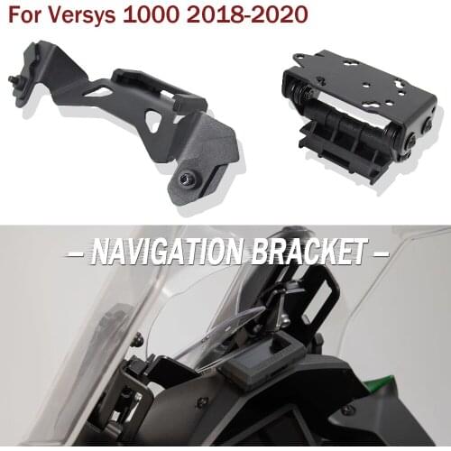 NEW Mobile Phone Holder USB Navigation Bracket Motorcycle Charging Mount For Kawasaki Versys 1000 Versys1000 2018 2019 2020