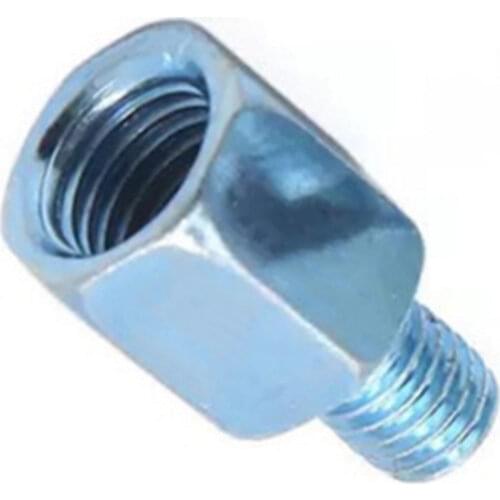 8mm 10mm Motorcycle Rearview Mirror Reverse Right Hand Thread Silver Adapter Conversion Bolts Motorbike Mirror Screw