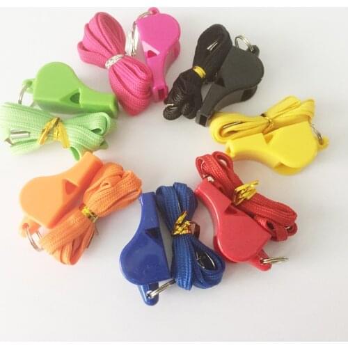50pcs/Lot Whistle Plastic Fox 40 Soccer Football Basketball Hockey Baseball Sports Referee Whistle Survival Outdoor
