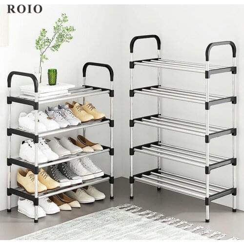 New Simple 3-5 Layers Shoe Rack Nonwoven Fabric Dustproof Cabinet Organizer Holder DIY Foldable Stand Shoes Shelf with Handle
