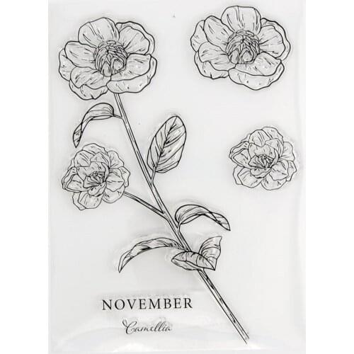 Silicone Clear Stamps for Scrapbooking Flowers Decoration Embossing Folder Craft Rubber Stamp Tools New