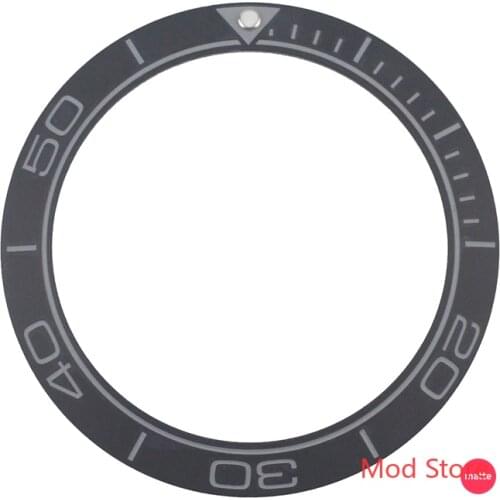 Super Luminous Pip 41.5mm Matte Blue/Black Ceramic Bezel Insert Set For Sea Master Diver Ocean Watch Watches Replace Accessories