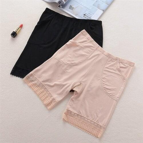 Sexy Women Modal Breathable Under Skirt Shorts Thin Seamless Invisible Big Size Safety Short Pants Girls 2pcs/lot 4xl 60-90kgs