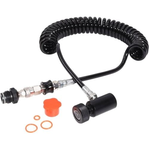 Remote Hose Coiled Line and Replacement Slide Check Micro-Slide Paintball Schnellkupplung Entlueftung Einzeln