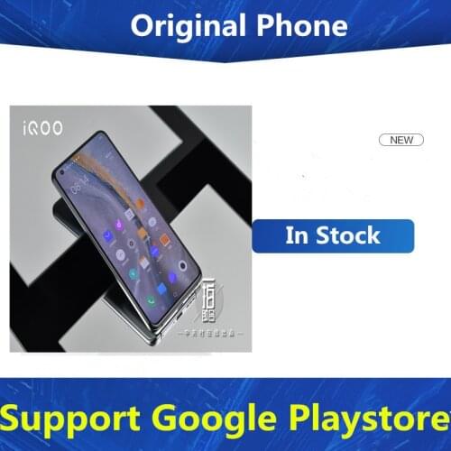 In Stock Vivo Iqoo 5 5G Smart Phone Screen Fingerprint 55W Charger Snapdragon 865 Face ID 6.56" 120HZ Super AMOLED 50.0MP GPS