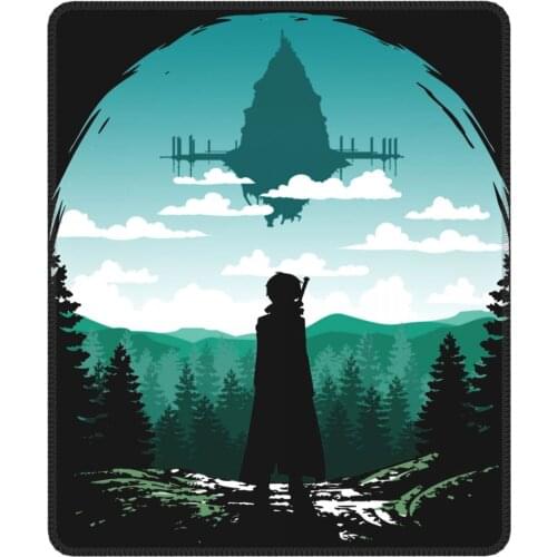 Sword Art Online Asuna And Kirito SAO Aincrad Funny Mouse Pad Antislip Mat Pads Rubber PC Table Decoration Cover