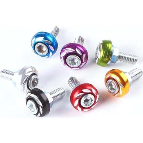 10PCS Decorative Color Screws License Plate Screws Nuts Bolts Motorcycles