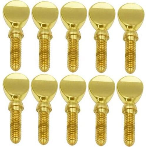 10Pcs Gold Copper Clarinet Saxophone Sax Neck Tightening Screws Soprano Alto Tenor Woodwind Instrument Parts