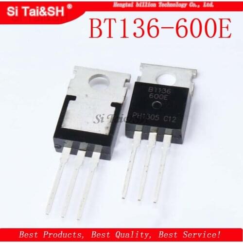 10pcs/lot BT136-600E BT136 BT136-600 TO-220 600V 4A