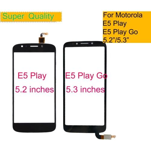 10Pcs/lot For Motorola Moto E5 Play XT1920 XT1921 E5 Play Go Touch Screen Digitizer Front Glass Panel Sensor Black