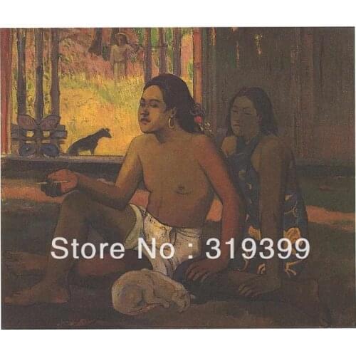 100% handmade Oil Painting Reproduction on Linen canvas, Not to work by paul gauguin,Fast DHL Shipping,Museum Quality
