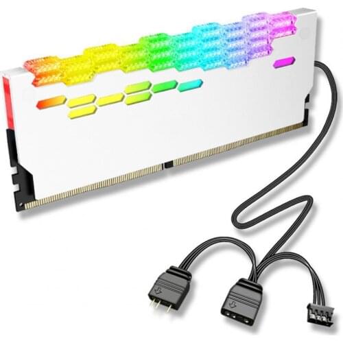 5V 3PIN 4pin RA-2 RAM Memory Bank Heat Sink ARGB Colorful Flashing Heat Spreader For PC Desktop Computer Accessories