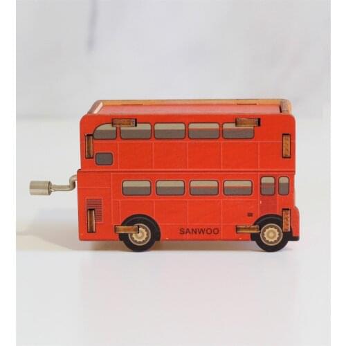 Ahşap Retro Araba Müzik Kutusu