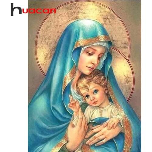 Diamond Painting Religion Icon Full Square Diamond Embroidery Icon Picture Rhinestones Diamond Mosaic Cross Stitch Home Decor