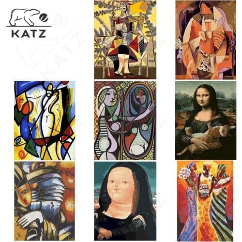 Diamond Painting Famous Art Abstract Oil Painting Embroidery Cross Graffiti Mosaic Picture Diy Character Cross Stitch Home Decor